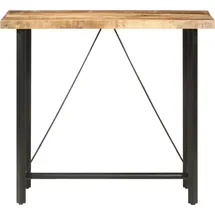 vidaXL Bartisch 120 x 58 x 107 cm Raues Mangoholz Braun