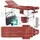 Kesser KESSER® Massageliege klappbar & höhenverstellbar 3 Zonen Massagebett Massagetisch Kosmetikliege Therapieliege Aluminium + 10x Gesichtsauflage mit Kopfstütze Armlehnen & Tasche