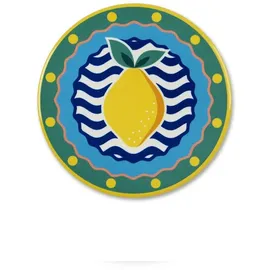 Excelsa Set 6 Untersetzern Corfu' Keramik, 10,5x1x10,5 cm, Bunt