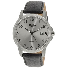 Boccia Titanium Boccia Herren Quarz Uhr mit Leder Armband 3633-03