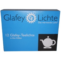 Glafey-Lichte Teelicht Glafey Teelicht (12 Stück), gegossene Teelichte mit besonders langer Brenndauer