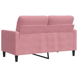 vidaXL 2-Sitzer-Sofa Rosa 120 cm Samt