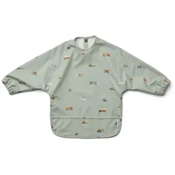 LIEWOOD Merle Cape Lätzchen vehicles/ dove blue mix