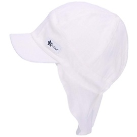 STERNTALER - Schirmmütze Cotton mit Nackenschutz in ecru, Gr.47,