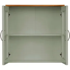 Home Affaire Hängeschrank HOME AFFAIRE "Rodby", grün (salbei grün, honig), B:60cm H:60cm T:25cm, Massivholz, Schränke, Hängeschrank, FSC-zertifiziertes Massivholz, Griffe Metall, Breite 60cm, Höhe 60cm