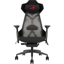 ASUS ROG Destrier Ergo Gaming Stuhl ergonomischer Gaming Stuhl mit 360 Grad Armstützen für mobile Gaming, Akustikpaneel, Aluminiumrahmen, atmungsaktiv