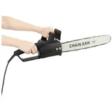 Rutaqian Elektro-Kettensäge 16-Zoll-Handkettensäge 2,6 kW Hochleistungs-Holzbearbeitungswerkzeuge, Kette mit hoher Härte 4000R schwarz