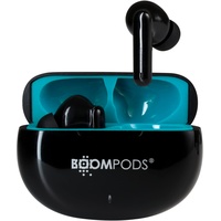 Boompods Skim True Wireless Bluetooth Kopfhörer, kabellose Ohrhörer,TWS In-Ear Kopfhörer mit ENC Mikrofon, IPX4 Schutz Ear Buds, bis zu 20 Std. Spielzeit, Schwarz