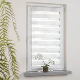 LIEDECO Seitenzugrollo LIEDECO "Aster" Gr. 3, weiß, B:40cm H:150cm, Metall, Polyester, Rollos, Seitenzugrollo, Klemmfix-DUO-Rollo, Doppelrollo "Aster"