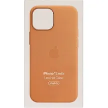 Apple iPhone 13 mini Leder Case mit MagSafe goldbraun