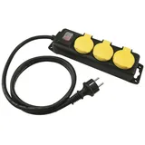 Eurolite Steckdosenleiste 3-fach 5 m Schwarz