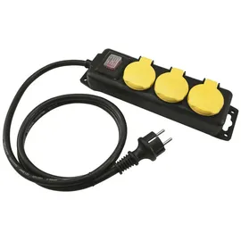 Eurolite Steckdosenleiste 3-fach 5 m Schwarz