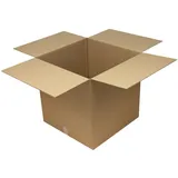 Jungheinrich PROFISHOP Wellpapp-Faltkarton 2-wellig, Innenmaß 600 x 600 x 600 mm, Qual. 2.40 BC, braun