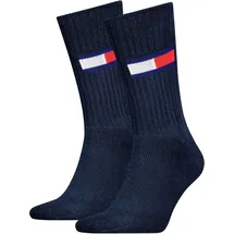 stichd b.v. TOMMY HILFIGER Unisex Socken TJ Flag 2er Pack - blau - 35|36|37|38
