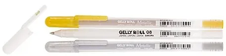 Sakura Gelstifte, weiß/gold/silber, 3 Stifte