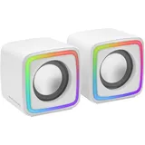 Mars Gaming MSCUBEW, Kompakte RGB Gaming-Lautsprecher