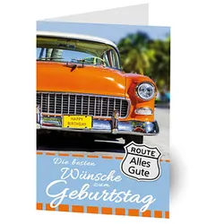 LUMA Geburtstagskarte Oldtimer DIN B6