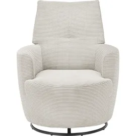 Set One by Musterring Relaxsessel "SO 1450", beige (cream gct 11), B:80cm H:96cm T:88cm, Luxus-Microfaser (Chenille)100% Polyester, SET ONE BY MUSTERRING, Sessel, Relaxsessel, mit Dreh- und Wippfunktion, wahlweise mit Hocker erhältlich