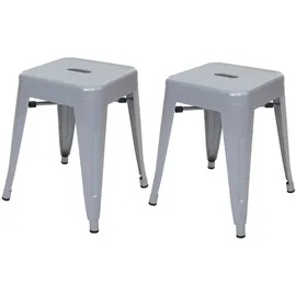 MCW Hocker A73 Metall 39 x 46 x 39 cm Grau