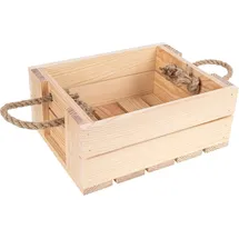 Creative Deco Holzkiste Natur 25 x 19 x 10 cm 10-tlg. natur