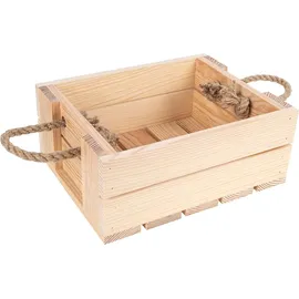 Creative Deco Holzkiste Natur 25 x 19 x 10 cm 10-tlg. natur