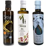 Griechisches Olivenöl-Set 3x500ml Terra BIO + Miterra + SITIA Extra Virgin