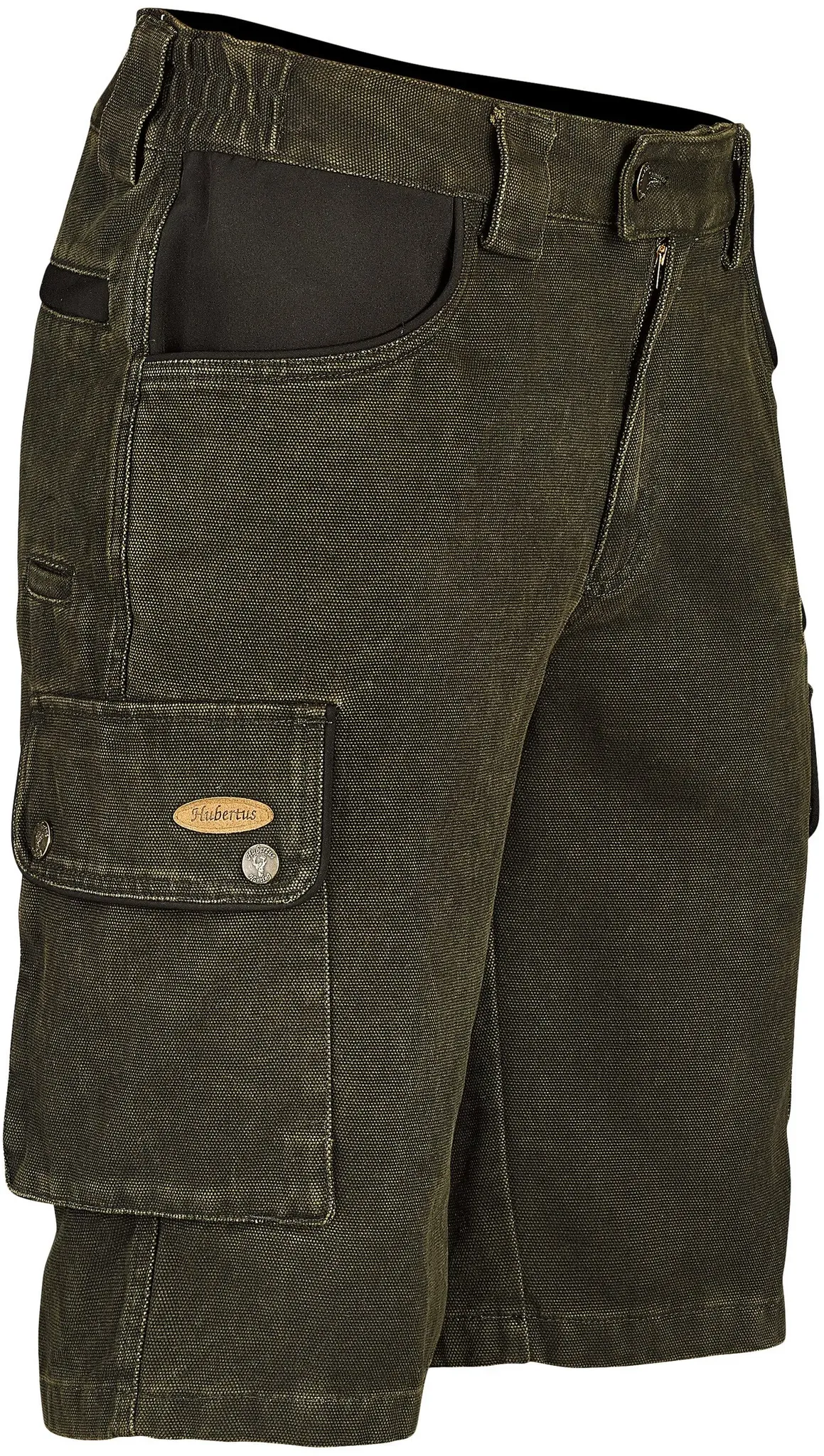 Hubertus Herren-Canvas-Bermuda-Shorts, oliv, 48