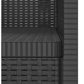vidaXL 1-Sitzer Sessel Rattan-Look PP Anthrazit