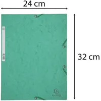 Exacompta Sammelmappe Colorspan 400g/m2 mit Gummizug, A4, grün