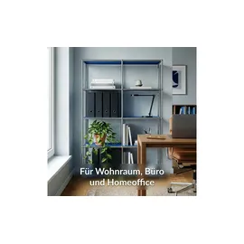 Floordirekt Metallregal 78 x 40 x 118 cm Blau