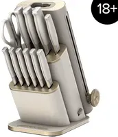 Ninja StaySharp 13-teiliges Messerblock-Set mit abnehmbarem Messerschärfer – Steingold in Steingold | NK32013EUUKSD1 | von SharkNinja