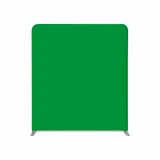 Showdown Displays Showdown Zipper-Wall Straight Basic - 200x230cm - Green Screen Chroma Key - Aluminium - Silber