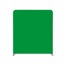 Showdown Displays Showdown Zipper-Wall Straight Basic - 200x230cm - Green Screen Chroma Key - Aluminium - Silber