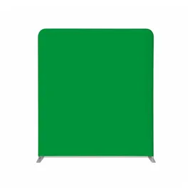 Showdown Displays Showdown Zipper-Wall Straight Basic - 200x230cm - Green Screen Chroma Key - Aluminium - Silber