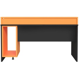 Forte Tezaur Gaming Desk mit RGB-Beleuchtung orange/schwarz