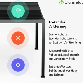 Blumfeldt Pavillon 3 x 3 m Schwarz