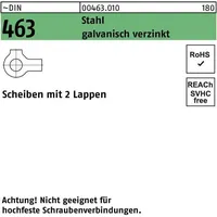 Industrial Quality Supplies DIN 463 Flache Scheibe Stahl 37mm