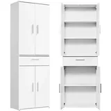 mokebo Der Praktische Mehrzweckschrank 60 x 180 x 0 cm Weiß
