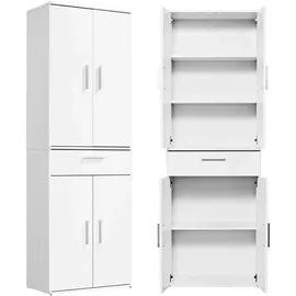 mokebo Der Praktische Mehrzweckschrank 60 x 180 x 0 cm Weiß