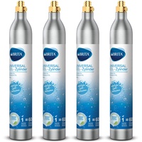 BRITA CO2-Zylinder 4-er Pack für Wassersprudler (bis zu 60l gesprudeltes Wasser pro Füllung)