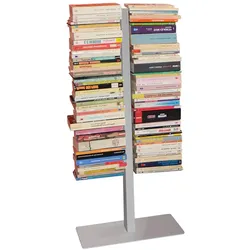 Radius Design - Booksbaum Standregal Small, double silber