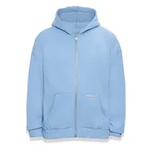 bazix republiq Super Heavy Blank Zip Hoodie - Blau - XL