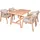 Garden Pleasure Bogota Gartentisch 150 x 85 x 75 cm Braun