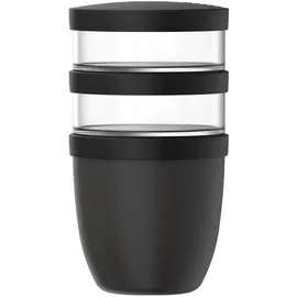 Mepal Ellipse Müslibecher 3-teilig Nordic black 500 ml + 200 ml + 200 ml