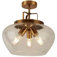 Searchlight Decken Lampe Leuchte Bronze Flur Büro Küche Schlaf
