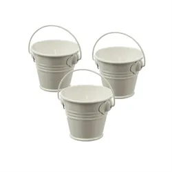 MARELIDA Duftkerzen Citronella Garten Balkon Outdoorkerzen im Metalleimer 3St.