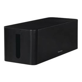 Hama Kabelbox Maxi für Steckdosenleiste, 40.0 x 15,6 13,5 cm, Schwarz