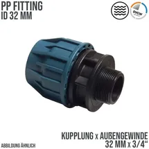 Jason Kupplung 32 mm x 3/4 Zoll Blau