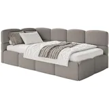 Selsey Polsterliege mit Matratze und Bettkasten ¦ grau ¦ Maße (cm): B: 220 H: 88