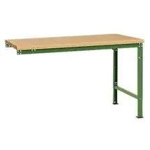 Manuflex Ansatztisch UNIVERSAL Spezial, Tischplatte Multiplex, 1500x1000, resedagrün